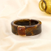 Bracelet résine acier ouvrable jonc effet marbre 0225145 taupe