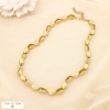 Collier acier inoxydable maillons design intemporelle 0125519 doré