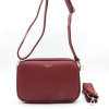 Sac multi compartiments bandoulières imitation cuir grainé 0923506 bordeaux