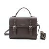 Sac à main Flora&Co façon cartable simili-cuir rigide 0924011 marron chocolat