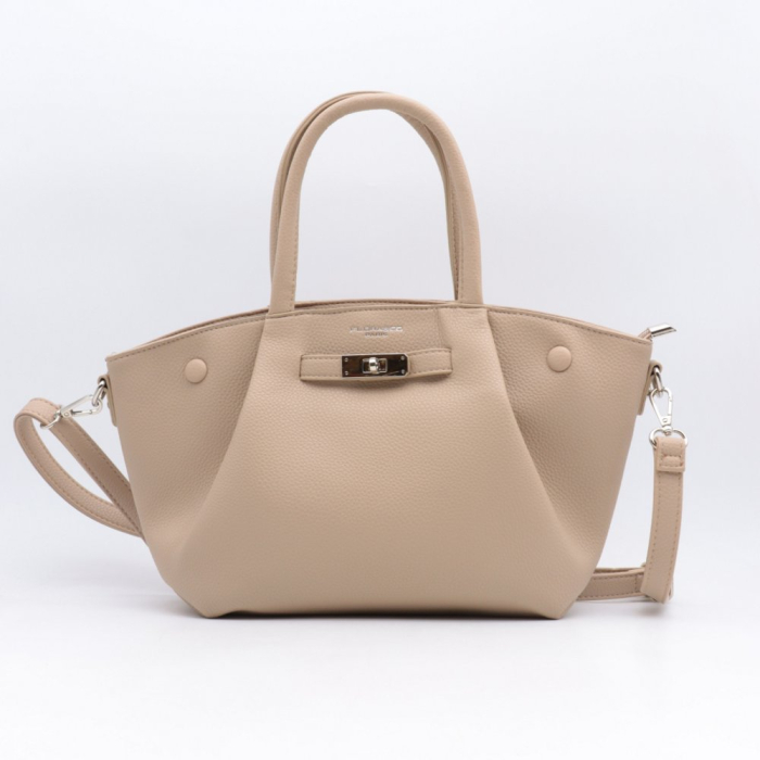 Sac à bandoulière Flora&Co simili-cuir grainé 0925532 naturel/beige