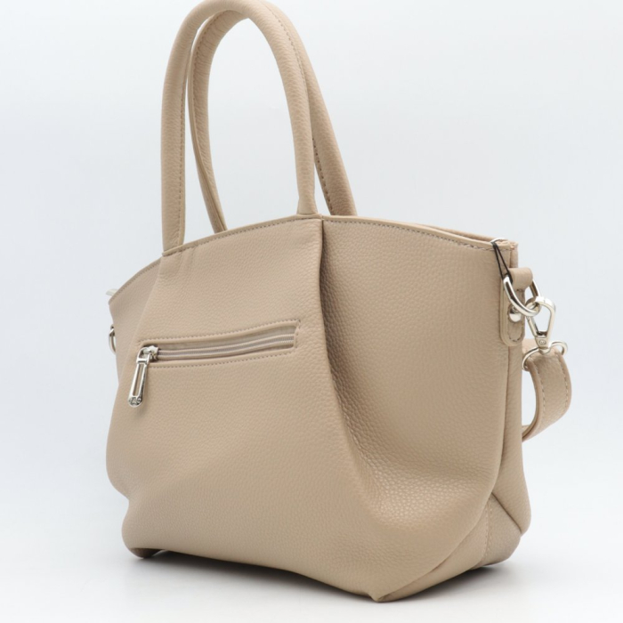 Sac à bandoulière Flora&Co simili-cuir grainé 0925532 naturel/beige