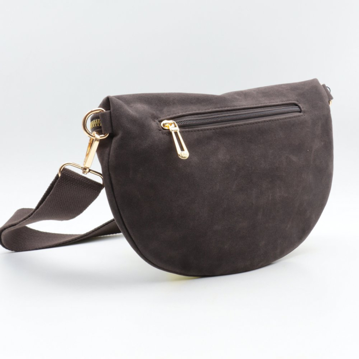 Sac banane Flora&Co simili-cuir effet daim 0925527 gris foncé