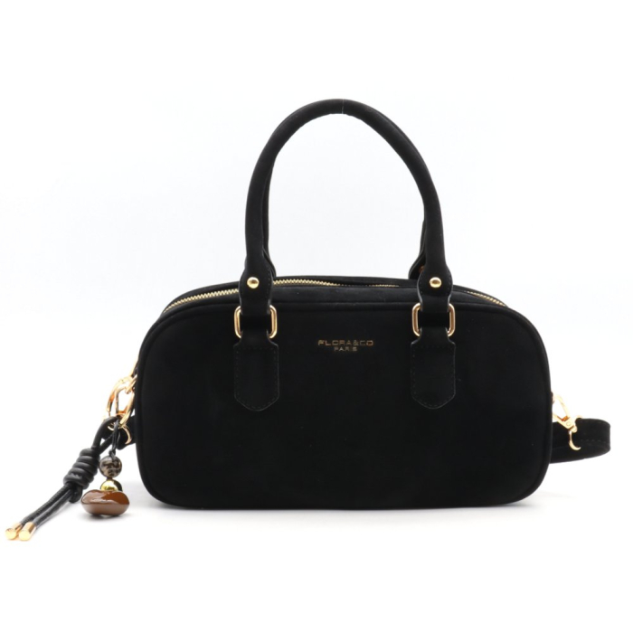Sac à main long Flora&Co simili-cuir façon daim 0925523 noir