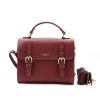 Sac à main Flora&Co façon cartable simili-cuir rigide 0924011 marron foncé