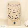 Ensemble 10 colliers acier inoxydable nuance bleu 0125622 bleu foncé