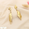 Boucles d’oreilles acier inoxydable sculptural 0325597 doré