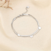 Bracelet double-chaînes coeurs acier inoxydable 0226031 argenté