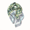 Étole Soie Viscose Imprimé Graphique Multicolore 0726002 vert