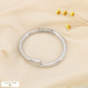 Bracelet acier inoxydable ouvert rigide tube 0226012 argenté