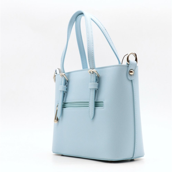 Mini-cabas Flora&Co simili-cuir texturé 0926007 bleu ciel