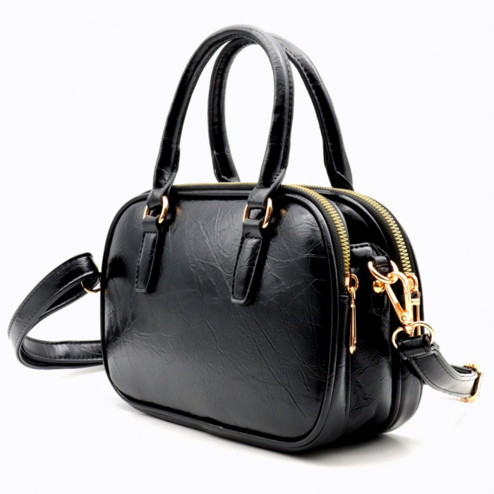 Sac à main Flora&Co simili-cuir embossé0926014 noir