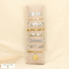 Ensemble 8 bracelets acier assortiment doré argenté 0226146 doré/argenté