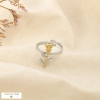 Bague Fine Réglable Rose Acier Inoxydable 0425048 doré/argenté
