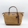 Sac à main Flora&Co paille papier simili-cuir 0926022 marron foncé