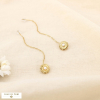 Chaînes d’oreille traversantes marguerite acier 0326029 doré