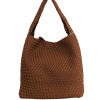 Sac porté épaule tressé nylon synthétique 0926032 marron foncé