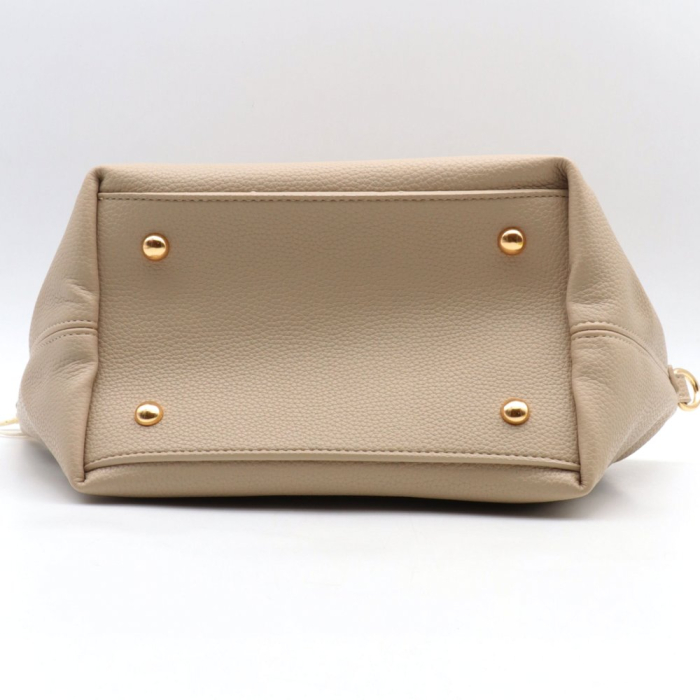 Sac à main Flora&Co pochette amovible simili-cuir grainé 0926034 naturel/beige