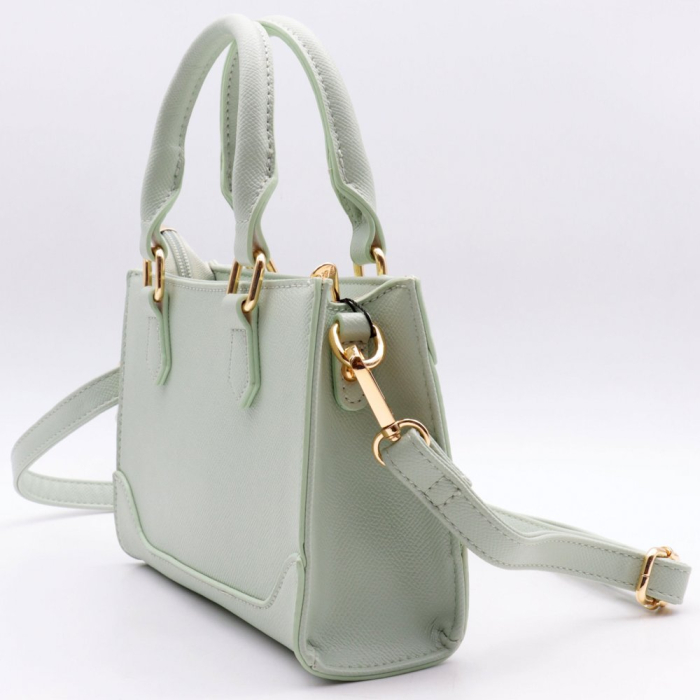 Mini sac à main Flora&Co simili-cuir grainé 0926012 vert clair