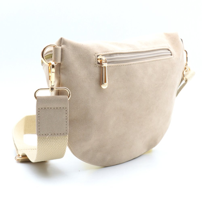 Sac banane Flora&Co simili-cuir effet daim 0925527 beige