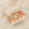 Ensemble 5 bracelets acier marin oeil nuance orange 0226214 orange