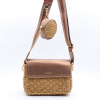 Sac à Bandoulière Femme Flora&Co Raphia Style Bohème Chic Urbain 0926035 bronze