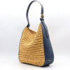 Sac porté épaule femme Flora&Co raphia 0926039 bleu foncé