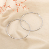 Boucles d’oreilles créoles acier inoxydable 60mm 0326177 argenté