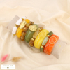 Ensemble 8 bracelets acier inoxydable résine marbrée 0226247 multi