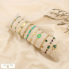 Ensemble 10 bracelets acier inox nuance vert foncé 0226251 vert foncé
