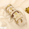 6 bracelets acier inoxydable pierre naturelle résine cristal 0226258 marron