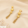 Boucles d'oreilles pendantes acier inoxydable frange 0326182 doré
