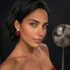 Boucles d’oreilles acier résine marbré goutte 0325580