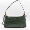 Sac baguette porté épaule Flora&Co simili-cuir croco 0926512 vert kaki