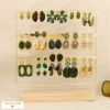 Ensemble 15 boucles d'oreilles acier nuance vert 0326594 vert