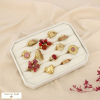 Ensemble 12 bagues ouvertes acier inox nuance rose 0426547 rose