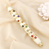 Ensemble 10 bagues ajustables trèfle acier strass 0426549 multi