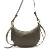 Sac porté épaule Flora&Co simili-cuir demi-lune 0925013 kaki