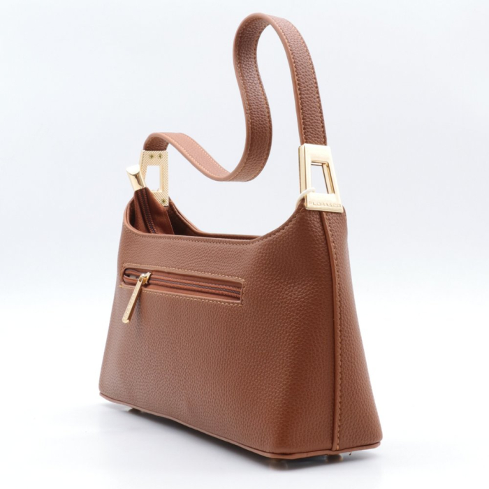 Sac porté épaule Flora&Co simili-cuir grainé 0926502 camel