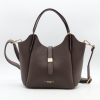 Sac à main Flora&Co simili-cuir grainé deux anses 0926515 marron foncé