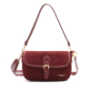 Sac à bandoulière Flora&Co simili-cuir daim rabat 0926522 rouge bordeaux