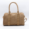 Sac bowling Flora&Co simili-cuir daim clous dorés 0926527 taupe