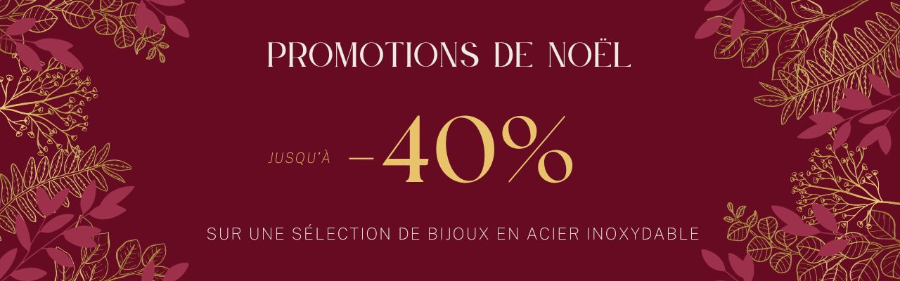 Promotions pour noel fournisseur bijoux acier inoxydable Paris